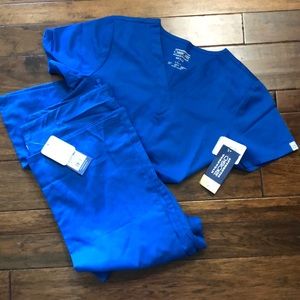 Cherokee Workwear Scrubs Size Small Bright Blue
